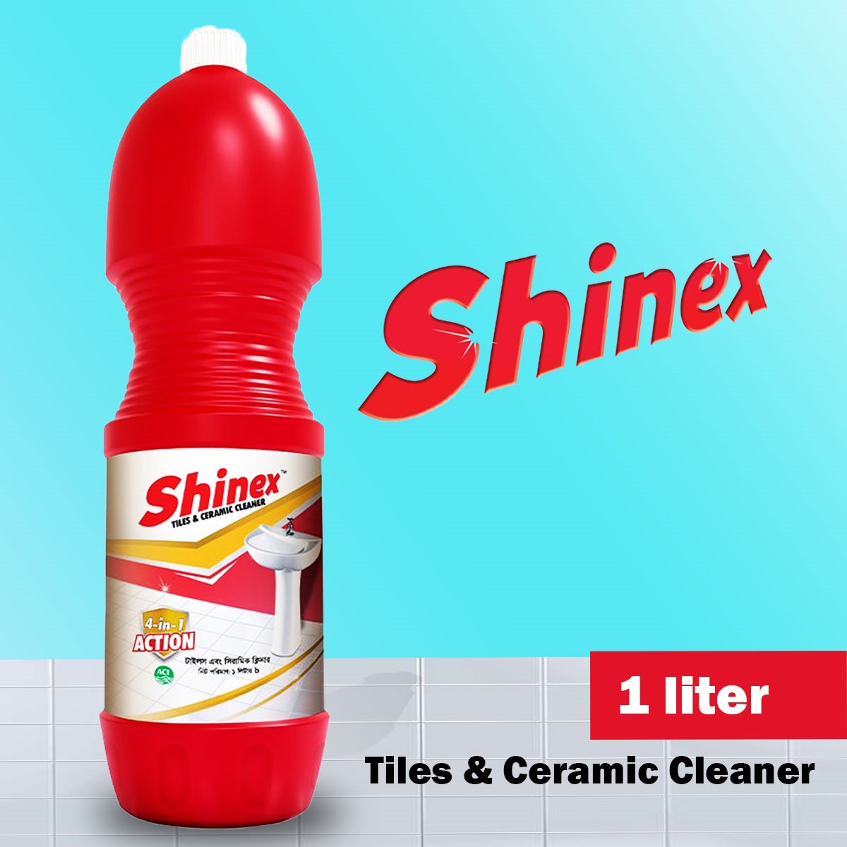 SHINEX ( TILES & CERAMIC CLEANER)  1 L FLOOR CLEANER